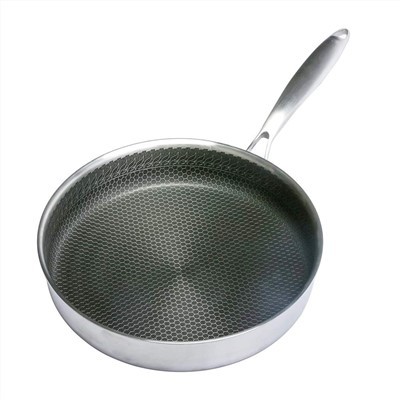 Padella in acciaio inox con coperchio